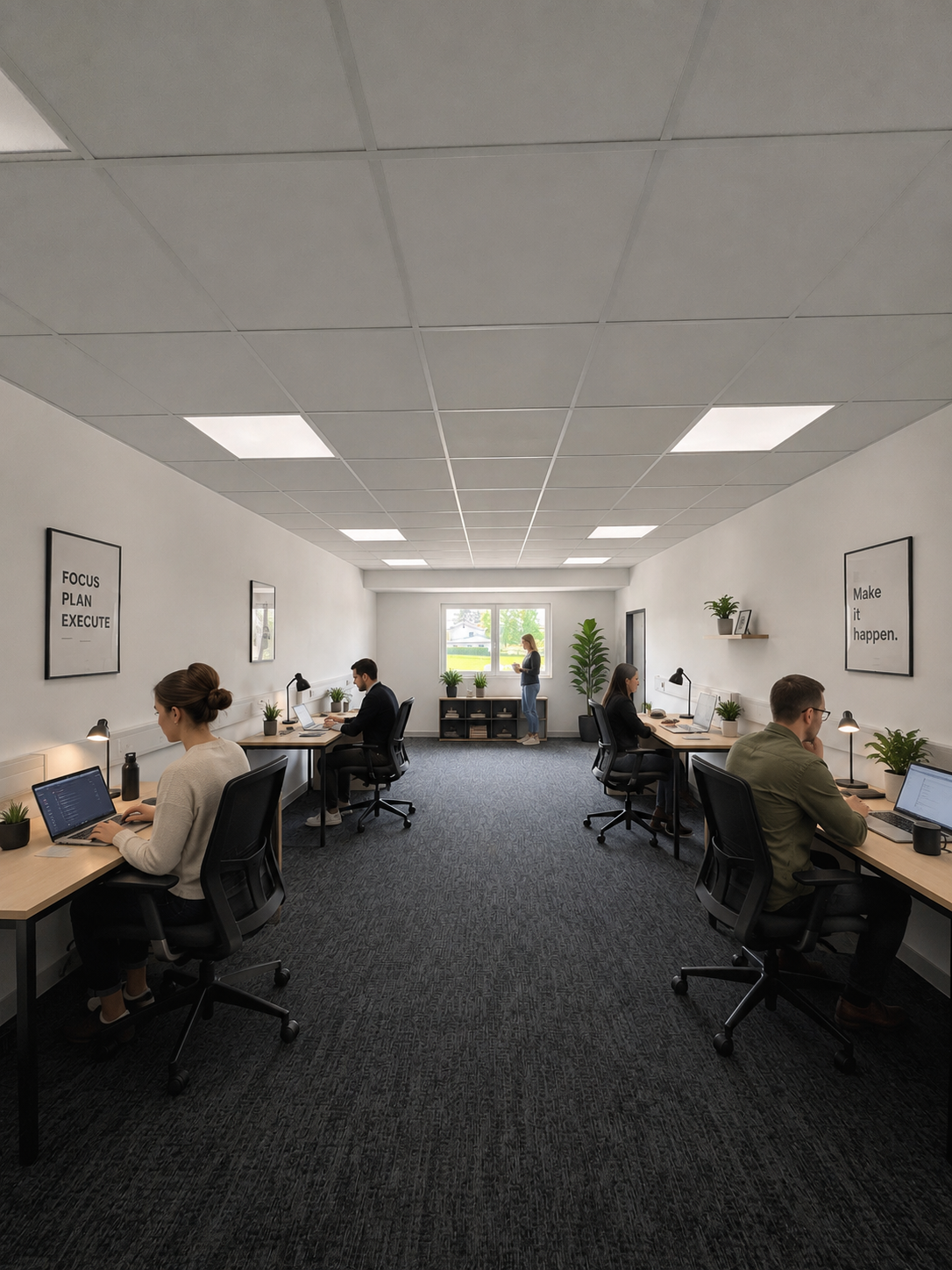 Shared Office mit Arbeitsplätzen